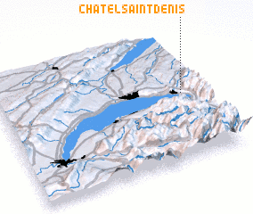 3d view of Châtel-Saint-Denis