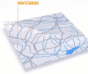 3d view of Ḩafīz̧ābād
