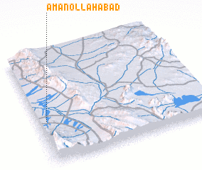 3d view of Amānollāhābād