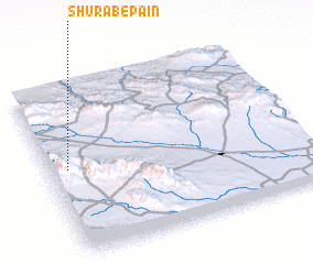 3d view of Shūrāb-e Pā\