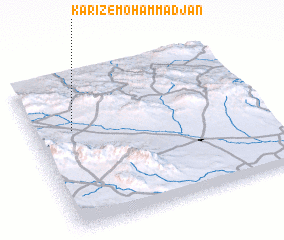 3d view of Kārīz-e Moḩammad Jān