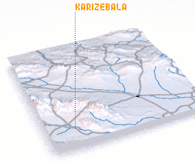 3d view of Kārīz-e Bālā