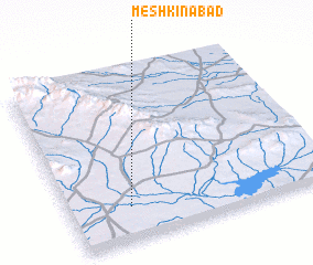 3d view of Meshkīnābād