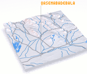 3d view of Qāsemābād-e Bālā