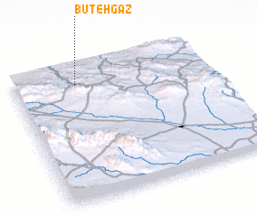 3d view of Būteh Gaz