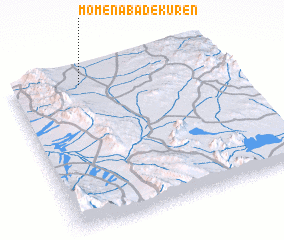 3d view of Moʼmenābād-e Kūren