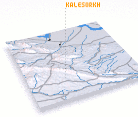 3d view of Kāl-e Sorkh