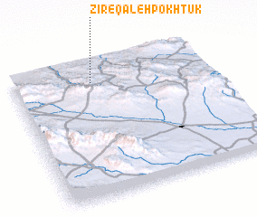 3d view of Zīr-e Qal‘eh Pokhtūk