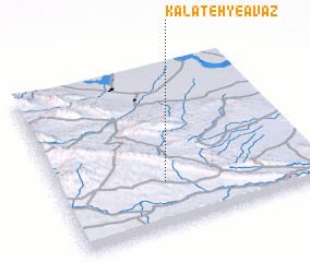 3d view of Kalāteh-ye ‘Avaẕ