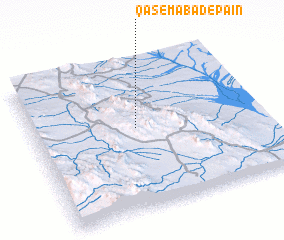 3d view of Qāsemābād-e Pā\