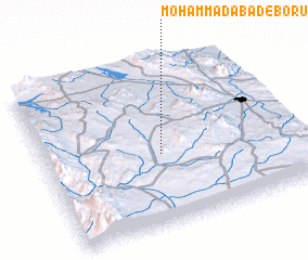 3d view of Moḩammadābād-e Borū\