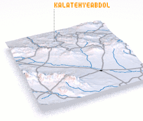 3d view of Kalāteh-ye ‘Abdol