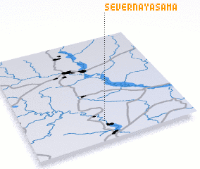 3d view of Severnaya Sama