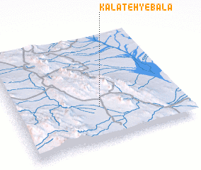 3d view of Kalāteh-ye Bālā