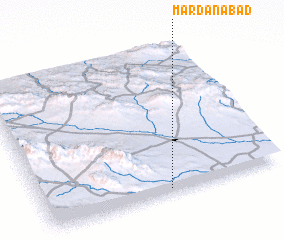 3d view of Mardānābād