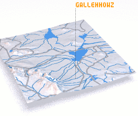 3d view of Galleh Ḩowẕ