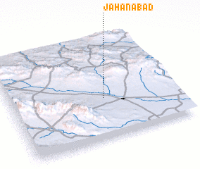 3d view of Jahānābād