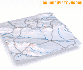 3d view of Dahaneh-ye Teymanak