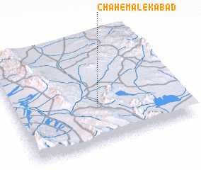 3d view of Chāh-e Malekābād