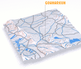 3d view of Gowhar Kūh