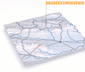 3d view of Bāgh-e Keshmīr-e Pā\