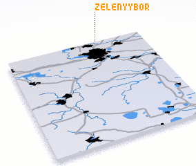 3d view of Zelenyy Bor