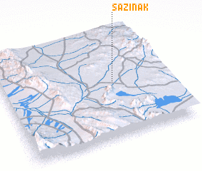 3d view of Sāzīnak