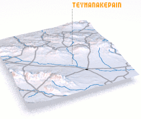 3d view of Teymanak-e Pā\