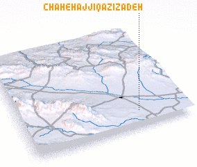 3d view of Chāh-e Ḩājjī Qāẕī Zādeh