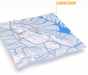 3d view of Chāh Shūr