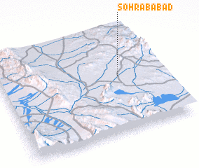 3d view of Sohrābābād