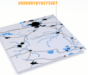 3d view of Verkhnyaya Sysert\