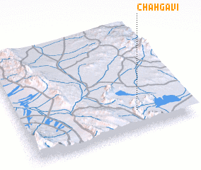 3d view of Chāh Gāvī