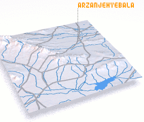 3d view of Arzanjeh-ye Bālā