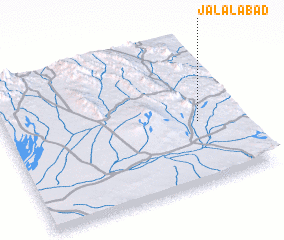 3d view of Jalālābād