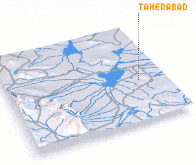 3d view of Ţāherābād
