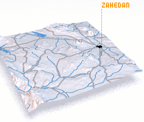 3d view of Zāhedān