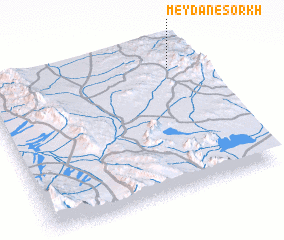 3d view of Meydān-e Sorkh