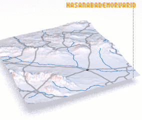 3d view of Ḩasanābād-e Morvārīd