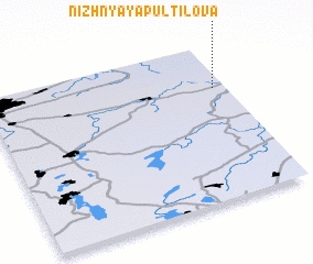 3d view of Nizhnyaya Pultilova