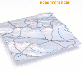 3d view of Ma‘dan-e Gol Bānū