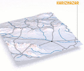 3d view of Kārīz Mazār