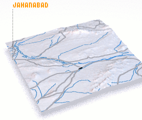 3d view of Jahānābād