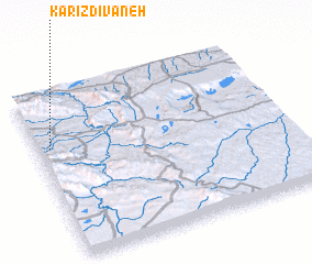 3d view of Kārīz Dīvāneh