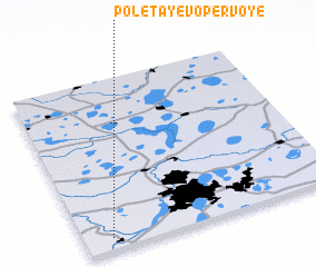 3d view of Poletayevo Pervoye