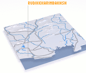 3d view of Rūdīk-e Karīm Bakhsh