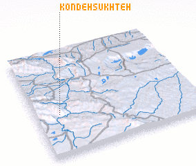 3d view of Kondeh Sūkhteh