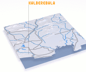 3d view of Kālber-e Bālā