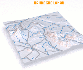 3d view of Kahn-e Gholāmān