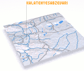 3d view of Kalāteh-ye Sabzevārī